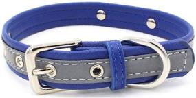 img 3 attached to 🐱 Premium Microfiber Cat Collar: Reflective, Adjustable, Metal Buckle D-Ring Kitten Collar for Stylish and Safe Pets