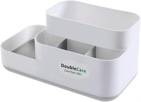 img 4 attached to Toothbrush Doublecare Countertop Organizer Organizers