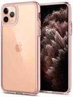 spigen ultra hybrid designed for iphone 11 pro max case (2019) - rose crystal logo