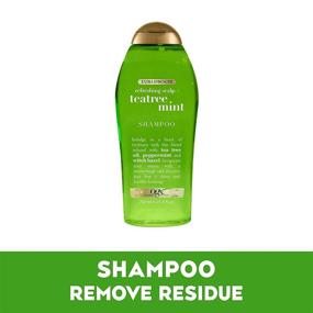 img 1 attached to 🌿 OGX Extra Strength Refreshing Scalp + Tea Tree Mint Shampoo: Invigorating Hair Cleanser with Tea Tree & Peppermint, Paraben-Free, Sulfate-Free Surfactants, 25.4 Fl Oz