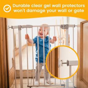 img 3 attached to 👶 Ducki Designs Baby Gate Bumpers: Ultimate Wall Protectors for Baby Gate Fence - Removable, Reusable, Washable - Ensuring Maximum Baby Safety and Gate Wall Protection - Baby Gate Accessories, Child Proofing Kit