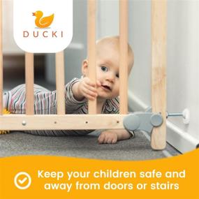 img 2 attached to 👶 Ducki Designs Baby Gate Bumpers: Ultimate Wall Protectors for Baby Gate Fence - Removable, Reusable, Washable - Ensuring Maximum Baby Safety and Gate Wall Protection - Baby Gate Accessories, Child Proofing Kit