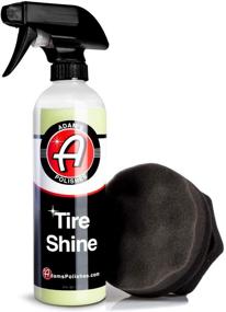 img 4 attached to Adam's Tire Shine Combo: SiO2 Spray Tire Dressing for Non-Greasy Car Detailing with Tire Applicator - Ceramic Coating Car Wax-Like Tire Protection