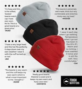 img 1 attached to Tough Headwear Cuff Beanie Watch Outdoor Recreation in Climbing