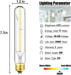 img 3 attached to 💡 HXMLS Dimmable Daylight Tubular Equivalent: A Bright Solution for Adjustable Lighting Needs