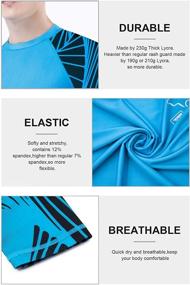 img 2 attached to 🏊 OMGear Rashguard Swimsuit - Best UPF 50+ MMA BJJ Rash Guard for Swimming, Surfing, and Water Sports