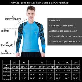 img 3 attached to 🏊 OMGear Rashguard Swimsuit - Best UPF 50+ MMA BJJ Rash Guard for Swimming, Surfing, and Water Sports