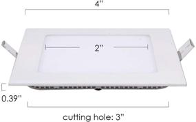 img 1 attached to 💡 Aolyty Dimmable Industrial Electrical Recessed Downlight: Efficient Lighting Components for All-purpose Applications