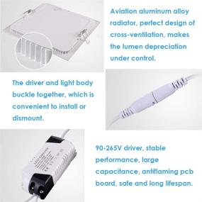 img 2 attached to 💡 Aolyty Dimmable Industrial Electrical Recessed Downlight: Efficient Lighting Components for All-purpose Applications