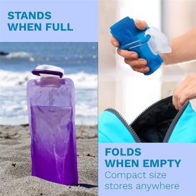 img 1 attached to 💧 Vapur Solid Flexible Water Bottle with Carabiner: Stay Hydrated on the Go!