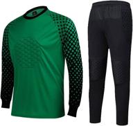 🧤 caterto men's foam padded goalkeeper jersey shirt & pants/shorts for football логотип