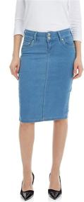 img 4 attached to 👗 Shop the Chic and Comfortable ESTEEZ 2 Button Stretch Beverly EX802145 Women's Skirts Collection