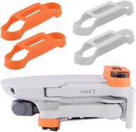 (4pcs) propeller holder for dji mini 2/mini se/mavic 🪂 mini: blade protector guard accessories in orange/light-grey - stabilizers & fixators logo