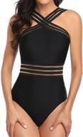 👙 k190704 b m me women's crisscross one piece swimsuit - tummy control, black bathing suit for women - clothing, swimsuits & cover ups logo