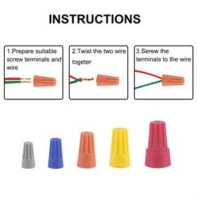 img 1 attached to 🔌 Stainless Assortment of Industrial Electrical Connectors and Terminals for Wiring & Connecting