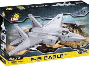 img 3 attached to 🦅 COBI F-15 Eagle: 590 Pieces of Silver Brilliance