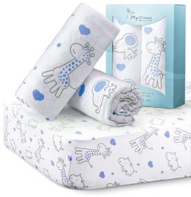 img 4 attached to 🛏️ Top-Quality Fitted Crib Sheets Set Pack for Kids' Home Store: A Perfect Fit for Comfort and Style