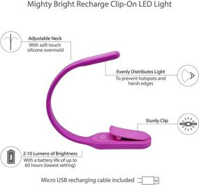 img 3 attached to The Original Mighty Bright Recharge Clip On Rechargeable Book Light Reading Light Lighting & Ceiling Fans for Novelty Lighting