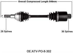 img 2 attached to 1999-2002 Полярис 500 335 400 Спортмен Работник Задний приводной вал - 1 шт. Полный сборный вал (1380218)