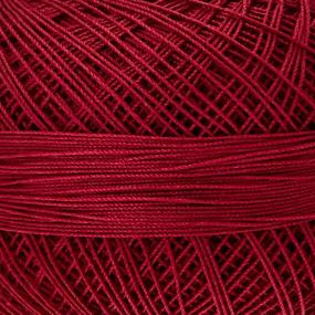 img 1 attached to 🧵 HH Lizbeth Egyptian Cotton Thread Size 80 (10g 184 yds) - Crochet, Tatting, Knitting, Lace - Victorian Red