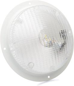 img 3 attached to 🚐 Lumitronics RV Trailer Camper 5th Wheel LED Scare Light with Mounting Gasket - Round Surface Mount (White)