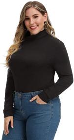 img 4 attached to Womens Turtleneck Shirts Lightweight Pullover Women's Clothing for Lingerie, Sleep & Lounge