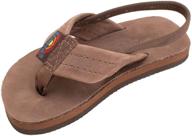high-quality rainbow sandals premier leather brown boys' shoes – stylish and comfortable footwear for boys logo