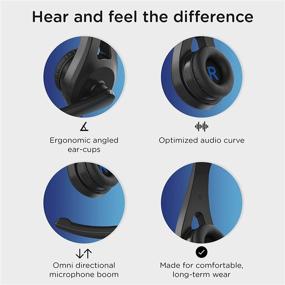 img 2 attached to 🎧 Enhance your audio experience with ThinkWrite Technologies Ultra Ergo TW110 Premium On-Ear Headset: Noise Reducing, 3.5mm Jack Included!