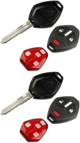 img 1 attached to 🔑 Ключ-брелок чехол и панель безключевого доступа - Совместим с Mitsubishi Outlander Lancer Mirage i-MEIV