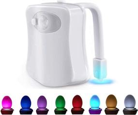 img 4 attached to Ivishow Glowbowl Toilet Light: Motion Activated, Waterproof with 8 Colors Changing Inside Toilet Bowl