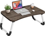 laptop desk bed writing woodgrain logo