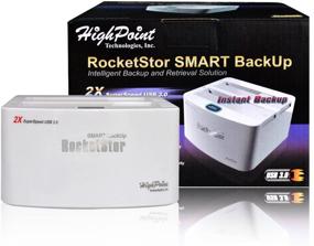 img 4 attached to HighPoint RocketStor 5122B USB 3.0 двухпортовая док-станция с отдельным назначением для хранения и технологией SMART BackUp - высокая скорость работы на уровне 5 Гб/с.