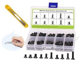 img 4 attached to 🔩 500Pcs Laptop Notebook Computer Replacement Screws Kit - M2 M2.5 M3, PC Flat Head Phillips Screw Assortments, Electronic Repair Screws for HP Lenovo Dell Etc, 10-Size