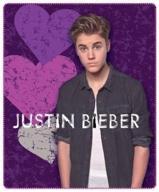 justin bieber heart break fleece throw blanket 50"x 60" - collectible gift for teens, christmas, valentines, birthdays logo