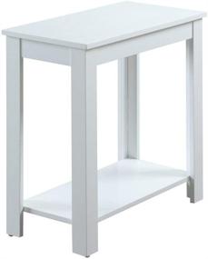 img 2 attached to 🪑 Convenience Concepts Designs2Go Baja Chairside End Table, White: A Stylish and Practical Addition to Any Room