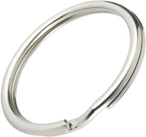 img 4 attached to 🔑 Onwon 100 Pack 1 Inch 25mm Key Ring Key Chain - Premium Split Ring Keychains, Round Metal Silver Keyring for Home, Car, Outdoor - Great for Arts, Lanyards, Crafts - Efficient Key Organization