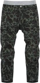 img 4 attached to 👶 SWOTGdoby Toddlers: Premium Camouflage Boys' Clothing with Relaxed Elastic Pants