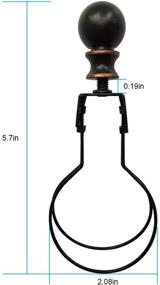 img 3 attached to 🔌 Enhance Your Lighting with Lamp Shade Light Bulb Clip Lampshade Adapter - Includes Finial and Lampshade Levellers for Clip On Light Bulbs