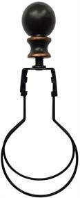 img 4 attached to 🔌 Enhance Your Lighting with Lamp Shade Light Bulb Clip Lampshade Adapter - Includes Finial and Lampshade Levellers for Clip On Light Bulbs