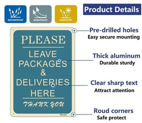 img 2 attached to Ultimate Protection: Reflective Aluminum Waterproof Deliveries Packages