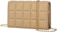 yikoee quilted chain shoulder purse logo