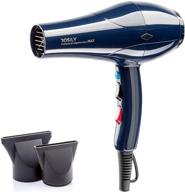 rosily 2200w ionic ceramic hair dryer: salon quality blow dryer for fast drying, smooth shine, silky hair. includes nozzle attachments, extra long cord, and reduced drying time. logo