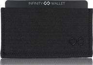 🖤 black minimalist women's handbag and wallet set by infinity wallets logo