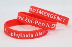 img 1 attached to Medicaband Pack Anaphylaxis Silicone Wristband Standard