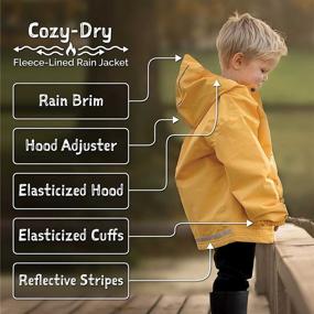 img 2 attached to 🧥 JAN JUL Boys' Waterproof Fleece Lined Cozy Dry Clothing, Jackets, and Coats