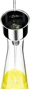 img 1 attached to 🍶 Premium Olive Oil and Vinegar Dispenser Set (4 Pack) - 18 oz Glass Bottles for Kitchen - Stainless Steel Pourer Spouts & Funnel - Cooking Oil Cruet