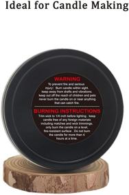 img 3 attached to 🕯️ 500 Waterproof PMCDS2G Candle Warning Labels Stickers for Candle Jars - 1.5" Black Paper Container Decals for Candle Safety