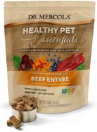 🐾 mercola healthy pet essentials dehydrated raw grass fed beef entrée, 3 lb bag (1.36 kg), non-gmo, gluten-free, soy-free logo