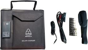 img 3 attached to MEGASOLAR 60W Solar Charger - Solar Panel with Charge Controller, Dual QC3.0 USB 5V - 12V, 🔌 and DC 12V 15V 20V Output - Portable Solar Charger Shoulder Bag for Laptop, Solar Generator, and Phone Charging