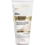 🧖 l'oreal paris skincare age perfect cream cleanser: daily gentle face wash for soft & smooth skin, makeup remover - suitable for all skin types, 5 fl. oz logo